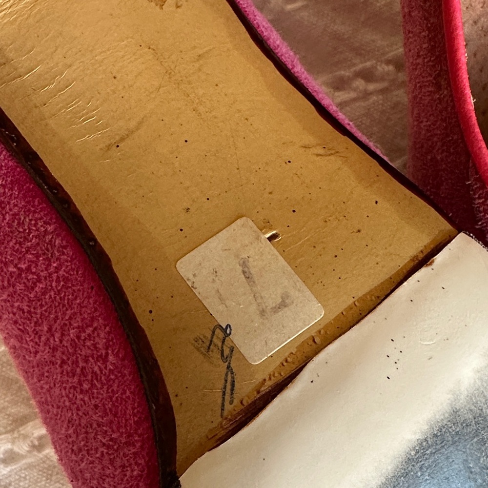 Flamenco shoes Elegant Pink Suede Women's 👠 - Picture 6 of 7